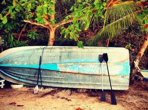 Boat on the beach.