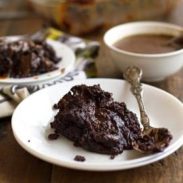 A picture of Gooey Chocolate Caramel Cake
