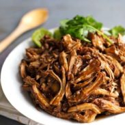 Honey Glazed Crockpot Chicken Adobo - simple pantry ingredients, hardly any hands-on time, 200 calories. | https://official-promos.com